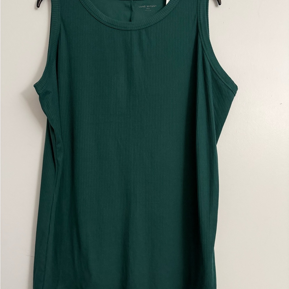 Lane Bryant Deep Green Tank Top